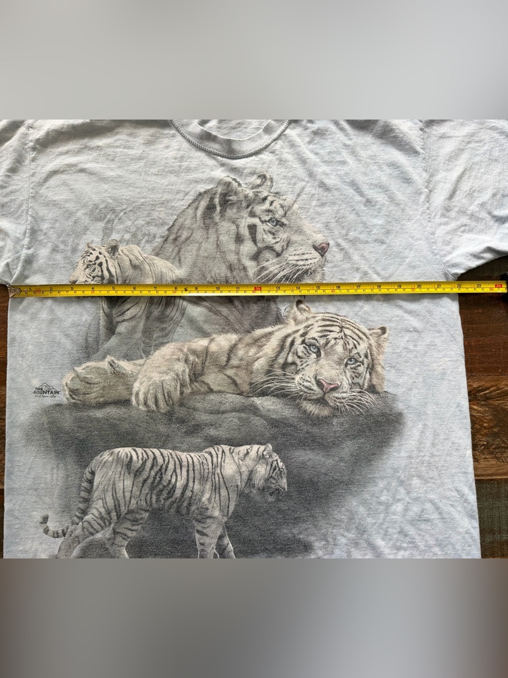 Jerzees Men’s XL The Mountain Light Blue Short Sleeve Tiger T-shirt | SKU 0721 - Picture 2 of 6